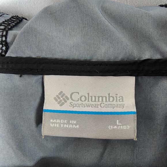 Columbia Kids Black / Gray Full Zip Windbreaker | Kids L (14/16) - Picture 10 of 11